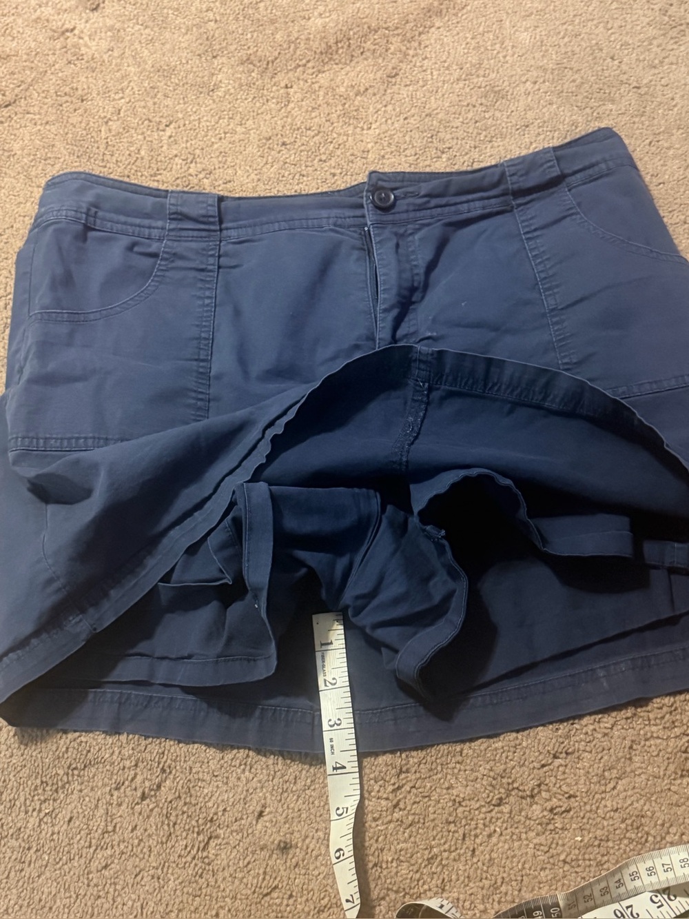 Women’s Navy Blue Casual Skorts